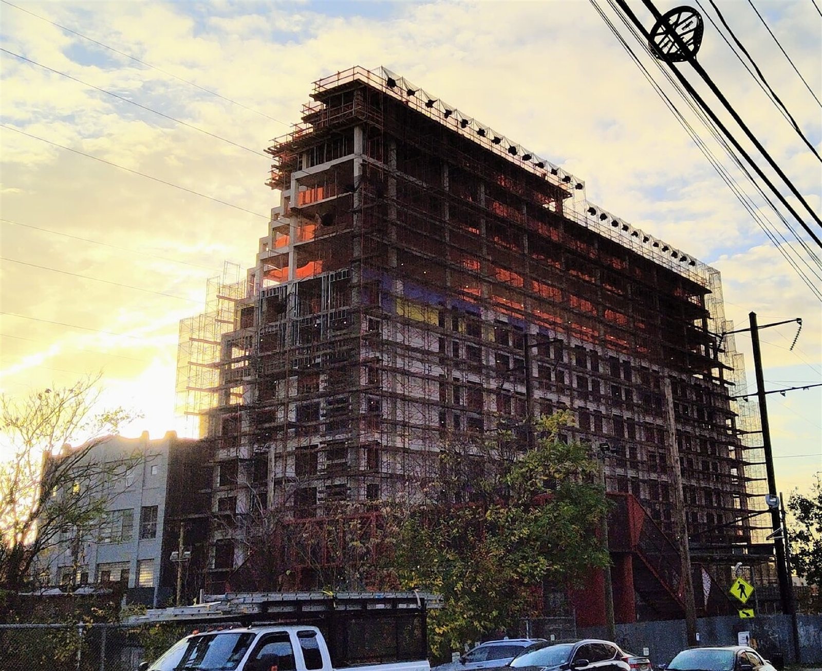 161 Van Wagenen Avenue during construction
